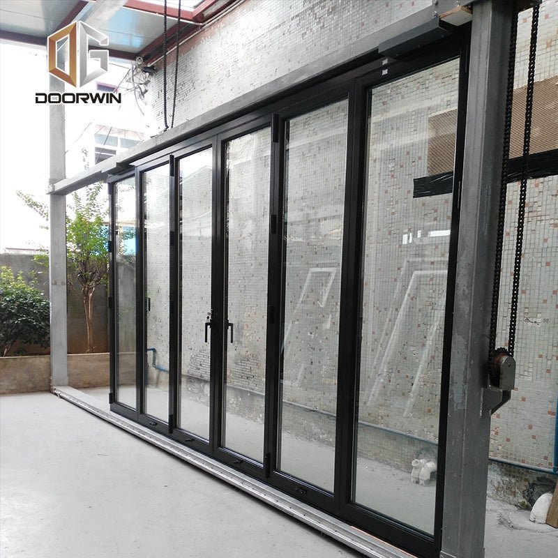 cold proof Folding style window and door cheap aluminum glass folding doorsby Doorwin on Alibaba - Doorwin Group Windows & Doors