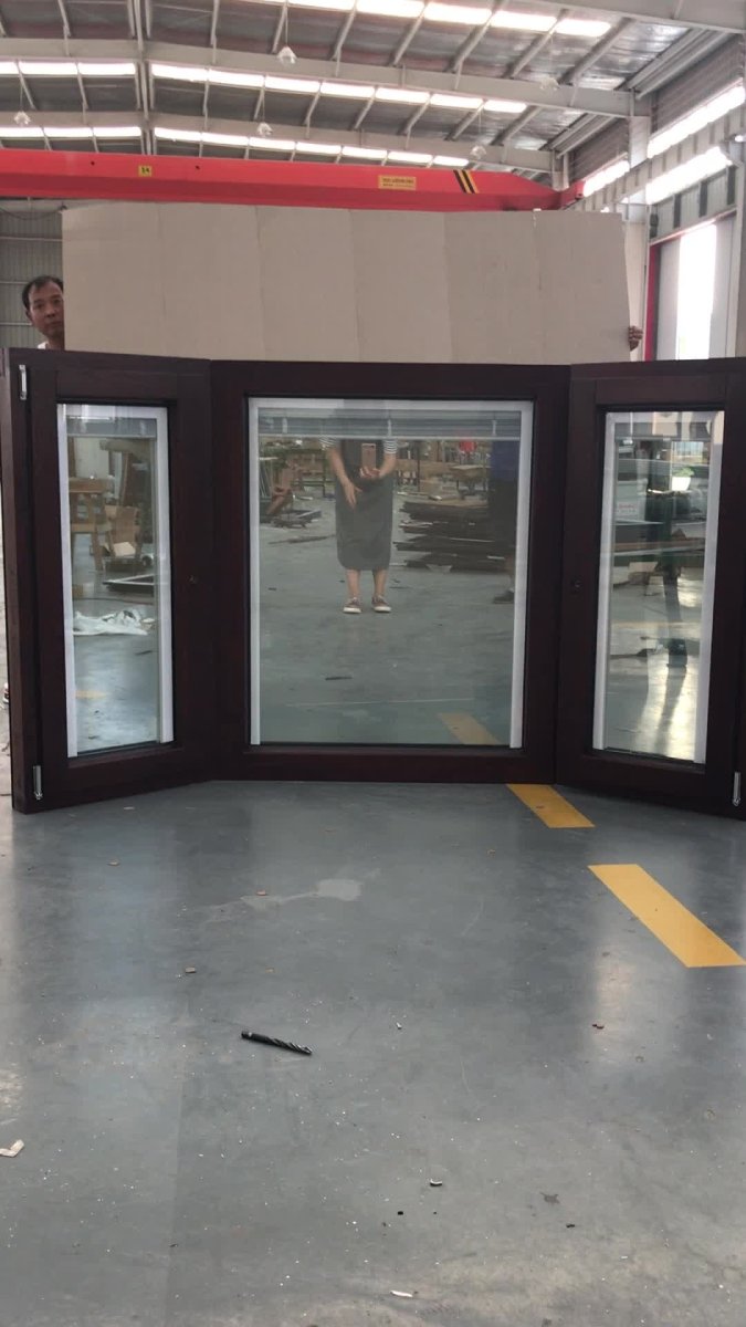 Commercial wooden tilt turn bay window - Doorwin Group Windows & Doors