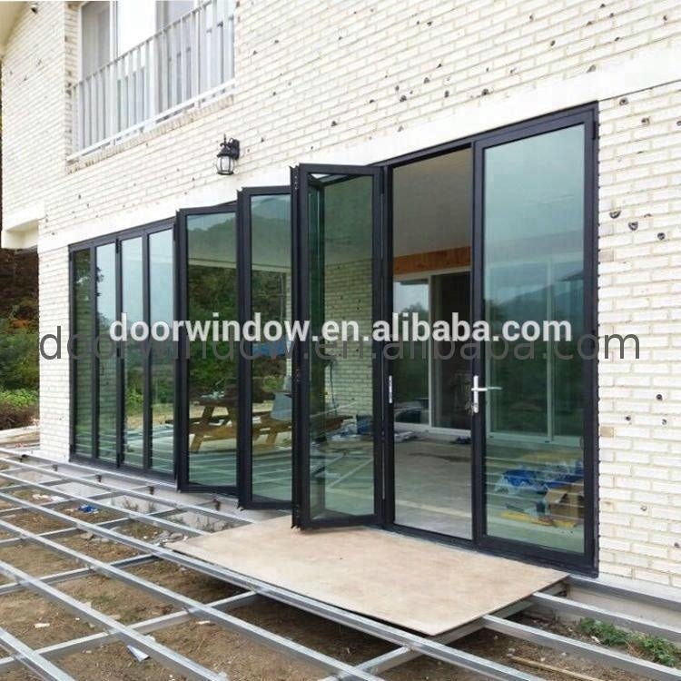 Curved folding door commercial room dividers double glass aluminum outdoor by Doorwin on Alibaba - Doorwin Group Windows & Doors