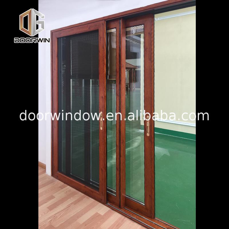 Custom color 4 panel oak internal doors - Doorwin Group Windows & Doors