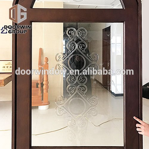 Customize used solid wood entry door glass doors front for sale - Doorwin Group Windows & Doors