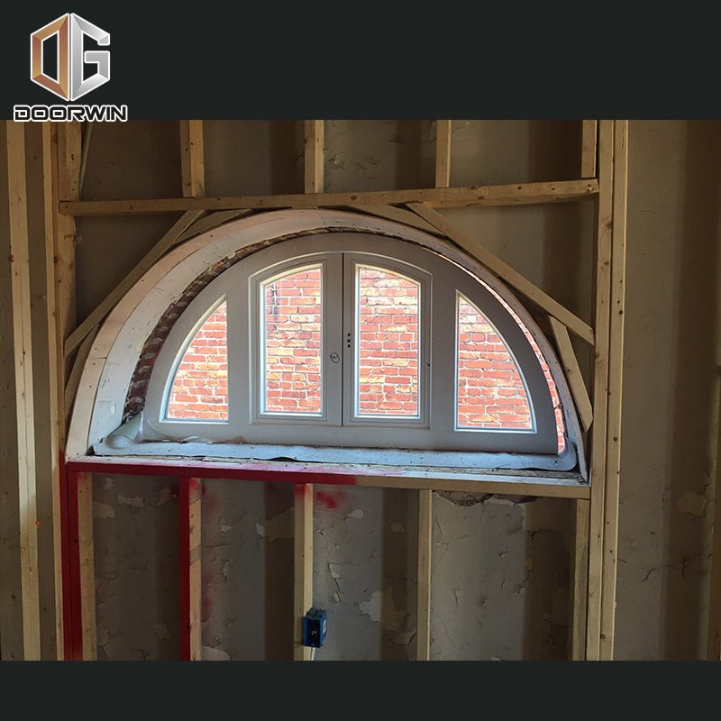 Customized arched casement window arch top french windows aluminum double - Doorwin Group Windows & Doors