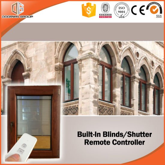 Customized for Afghan Client Aluminum Clad Wood Casement Window Built-in Blinds Integral Shutter Tilt and Turn Window - China Aluminum Window, Wood Aluminum Window - Doorwin Group Windows & Doors