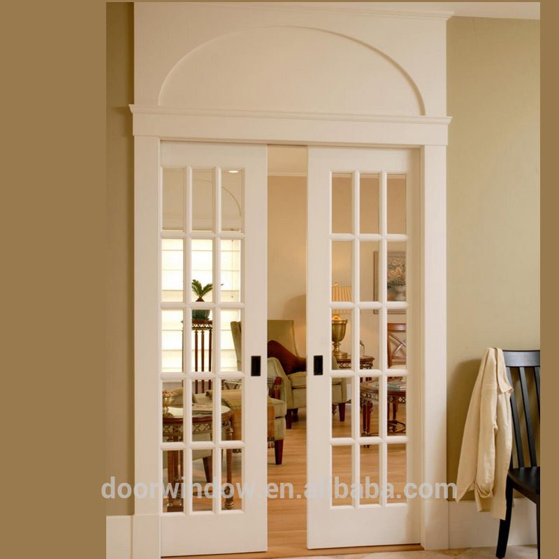 Customized Glass and wood pocket sliding door by Doorwin - Doorwin Group Windows & Doors