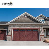 Customized modern design aluminum anti-theft garage door - Doorwin Group Windows & Doors