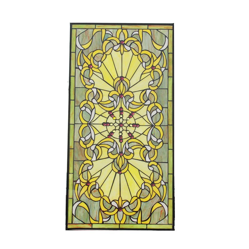 Customized round stained glass window for sale - Doorwin Group Windows & Doors