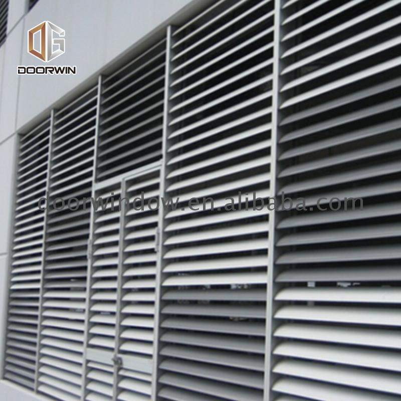 Customized side window vent shades shutters for tilt and turn windows double hung - Doorwin Group Windows & Doors