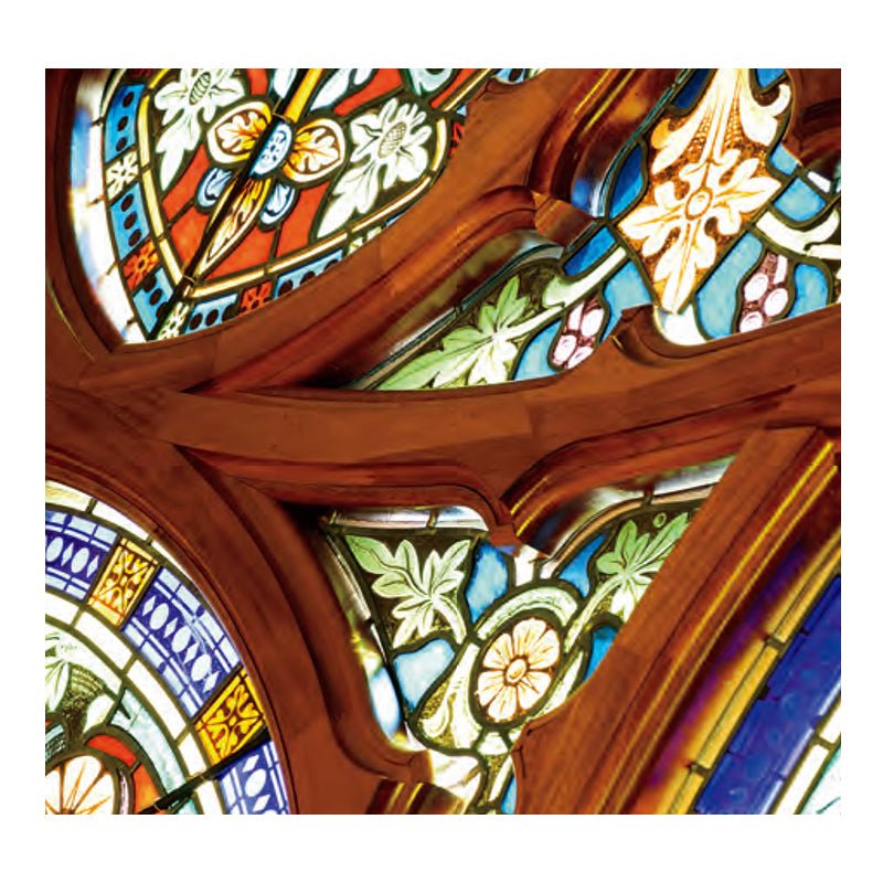Stained Triangular Window Identical Triangle Stained Glass Window Title, Rectangles, Triangles And