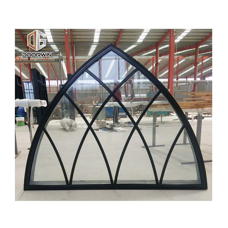 Customized triangle window designs house windows stained glass church for sale - Doorwin Group Windows & Doors