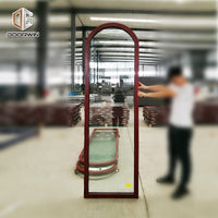 Dallas cheap wood grain tempered glass aluminium tilt up window with built in louvers by Doorwin - Doorwin Group Windows & Doors