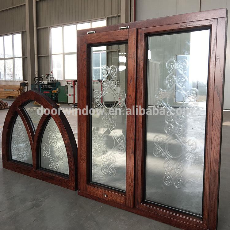 DOORWIN 2021window frame with carved glass Cheap house oak wood windows for sale by Doorwin - Doorwin Group Windows & Doors
