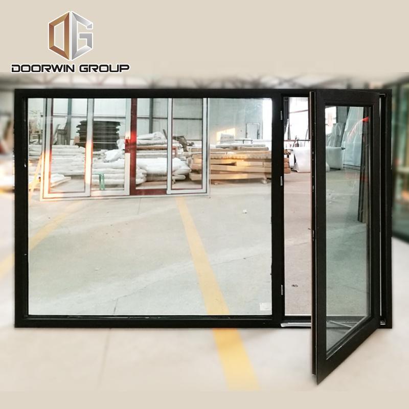DOORWIN 2021wood color french outward swing casement windows made in China factory - Doorwin Group Windows & Doors