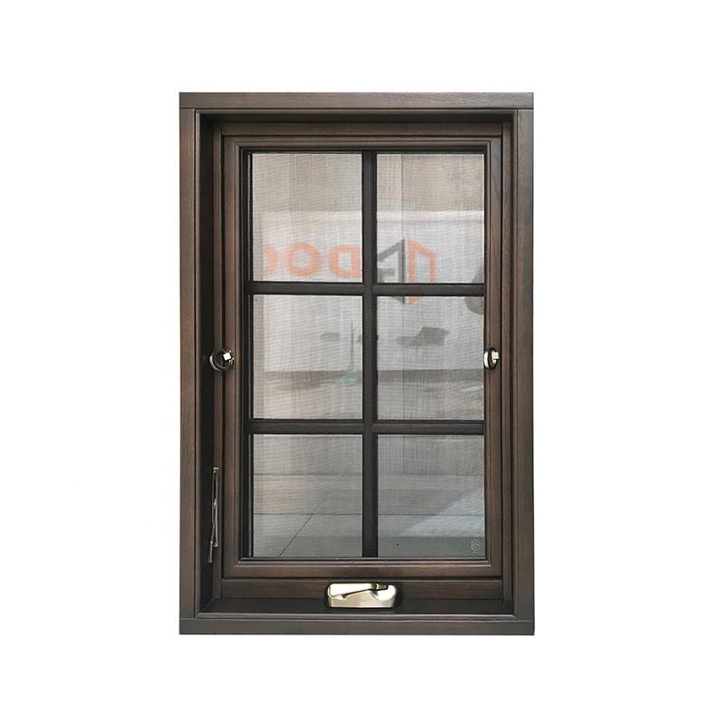 DOORWIN 2021Wood grain finish thermal break crank window windows out push by Doorwin on Alibaba - Doorwin Group Windows & Doors