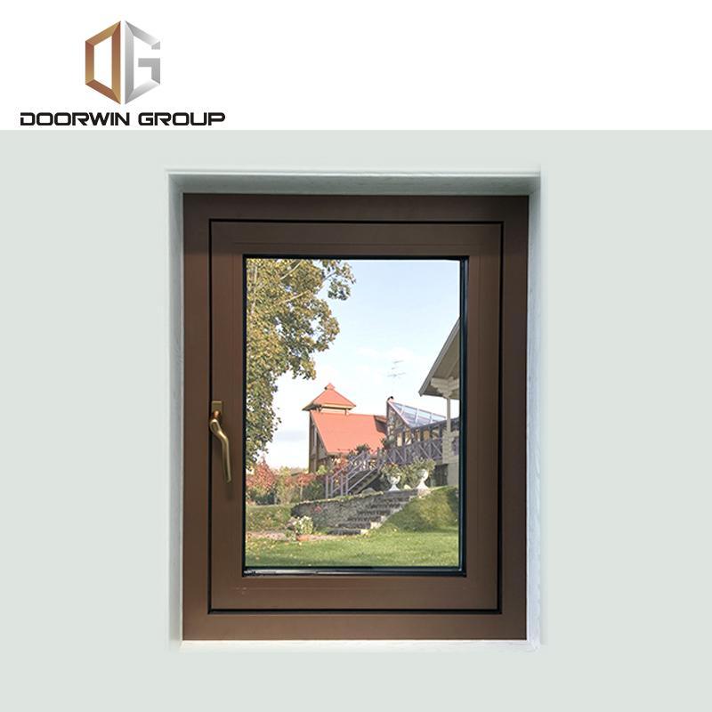 DOORWIN 2021wooden grain finish aluminum swing tilt and turn windows with factory price - Doorwin Group Windows & Doors