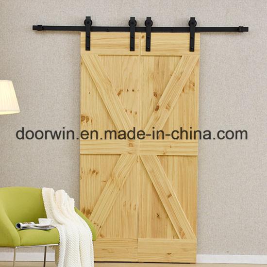 DOORWIN 2021World Best Selling Interior Knotty Alder Wooden Sliding Barn Door - China Modern Interior Doors, Bedroom Interior Doors - Doorwin Group Windows & Doors