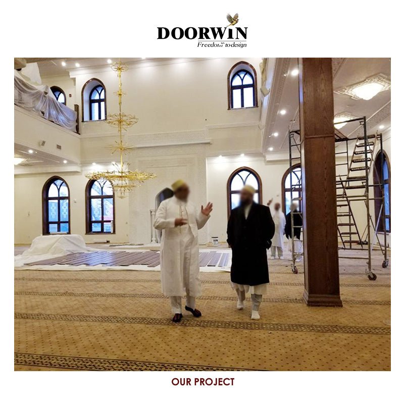 Doorwin arched wood frame casement window modern design tilt and turn wood windows - Doorwin Group Windows & Doors