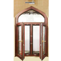 Doorwin arched wood frame casement window modern design tilt and turn wood windows - Doorwin Group Windows & Doors