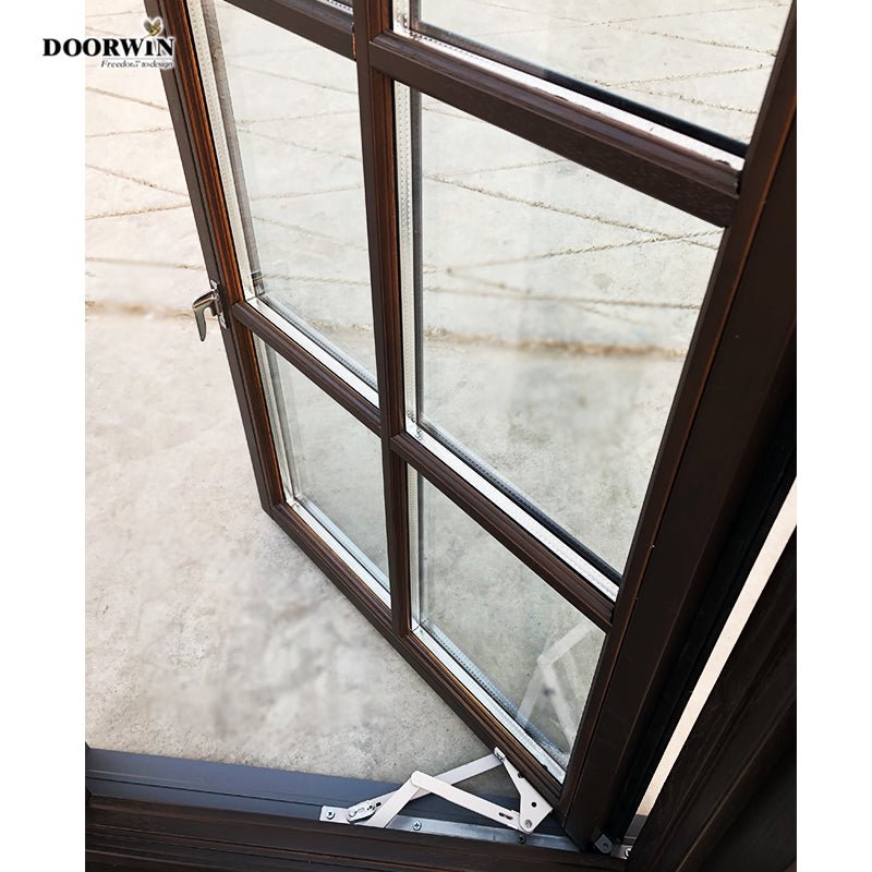 DOORWIN Cheap Import Casement Windows Made in China Double Glazing Swing Crank Type Window with Fixed Panel - Doorwin Group Windows & Doors