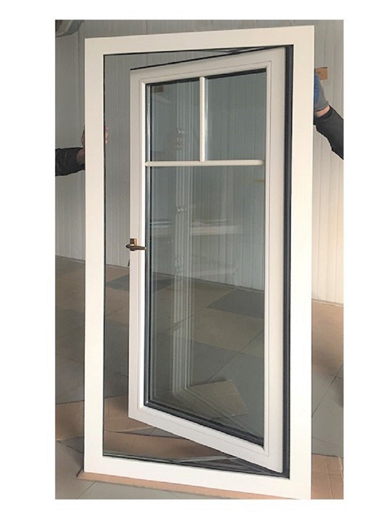 Doorwin Hot Sale White Aluminum Clad Wood Push Out Casement Windows with Grilles - Doorwin Group Windows & Doors