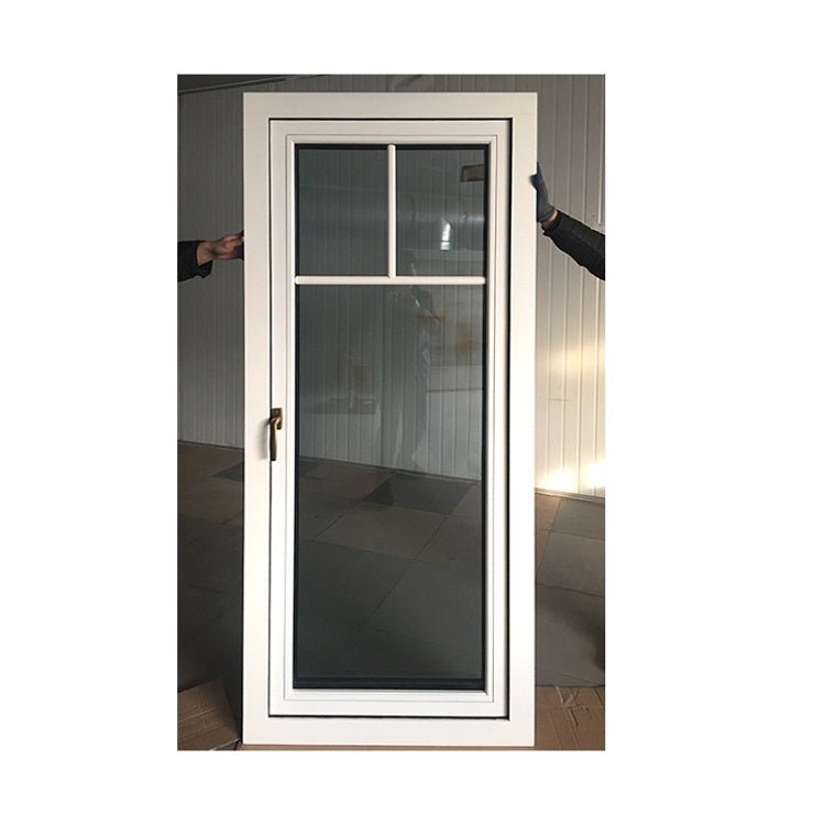 Doorwin Hot Sale White Aluminum Clad Wood Push Out Casement Windows with Grilles - Doorwin Group Windows & Doors