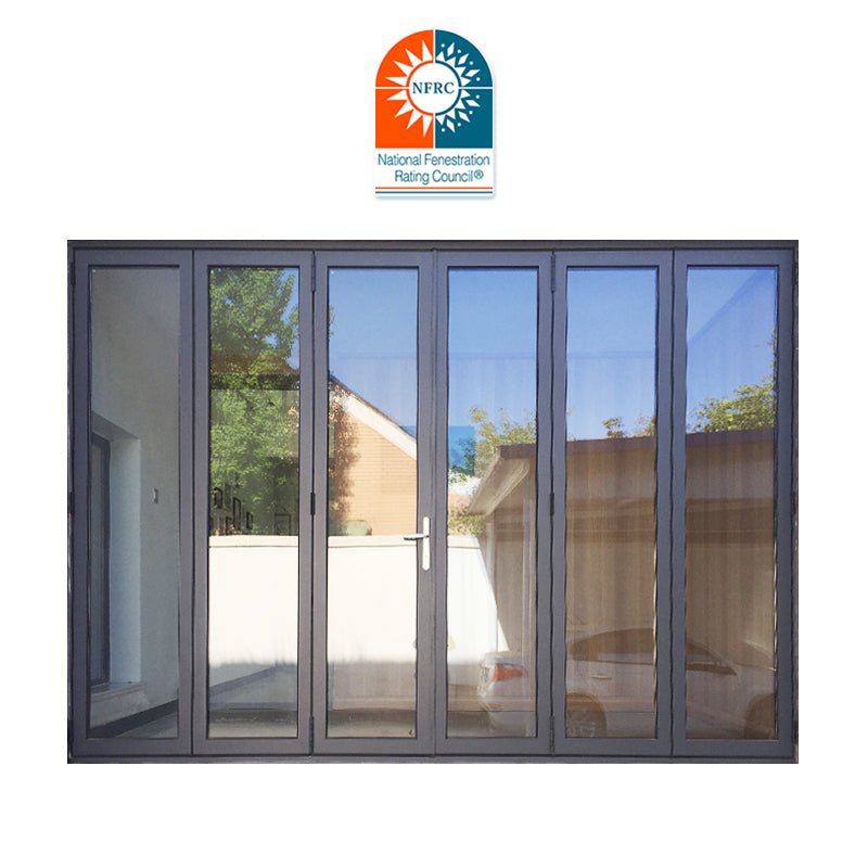 DOORWIN NFRC standard cheap internal external 5 panel aluminium bi fold folding folded balcony patio doors - Doorwin Group Windows & Doors