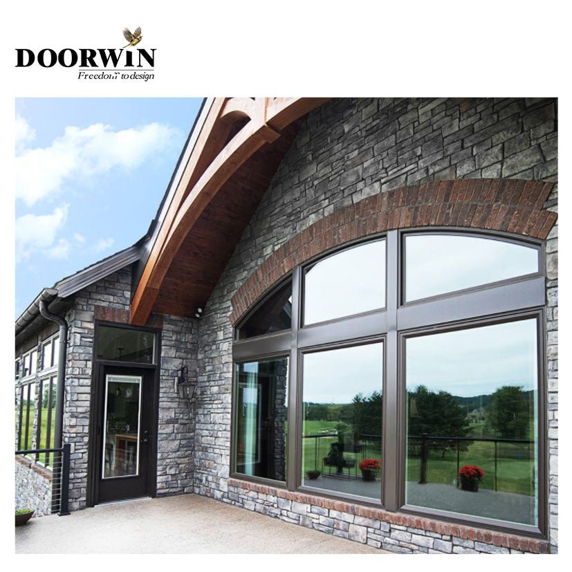 DOORWIN Wood window design arched windows with built in blinds by Doorwin on Alibaba - Doorwin Group Windows & Doors