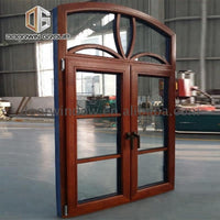 Double glass arched design window iron grills decorative metal by Doorwin on Alibaba - Doorwin Group Windows & Doors