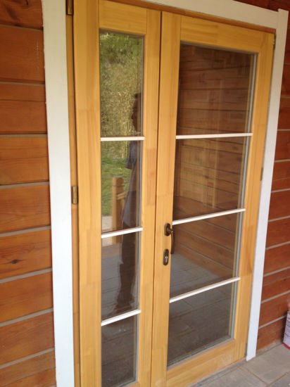 Double Glazed Aluminum Solid Oak Wood Patio Door - China Solid Wood Oak Patio Door, Wood Aluminum Door - Doorwin Group Windows & Doors