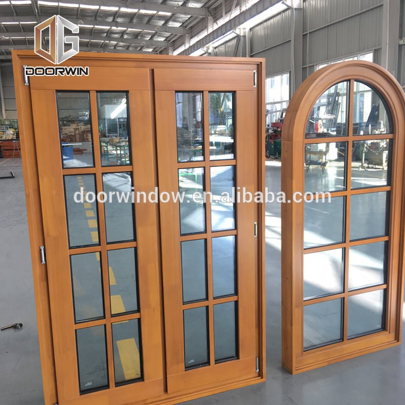 Double Glazing Timber with round top picture window by Doorwin - Doorwin Group Windows & Doors