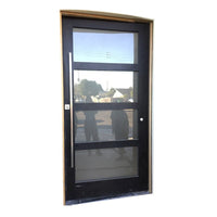 Double swing door fixed glass leaf with tempered glazed casement by Doorwin on Alibaba - Doorwin Group Windows & Doors