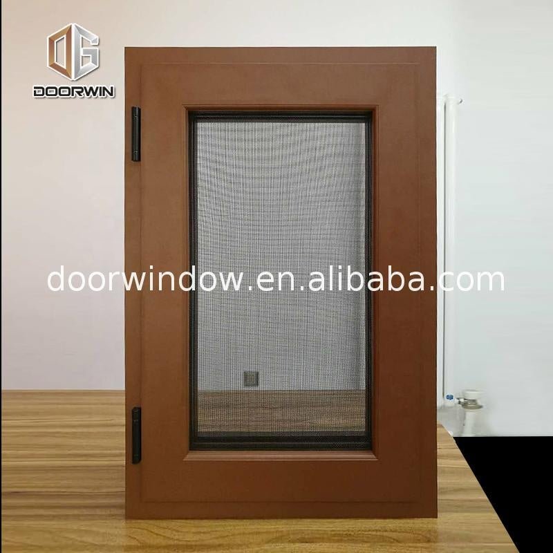 Double tempered glazing aluminium profile cladding wood tilt turn windows - Doorwin Group Windows & Doors