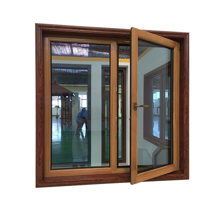 Easy Cleaning Dual Pane Tilt Turn Window Come With Wood Cladding Metal by Doorwin - Doorwin Group Windows & Doors