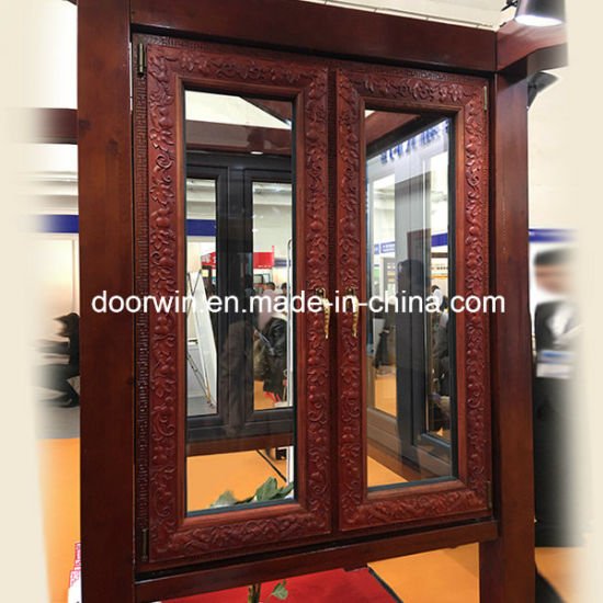 Elegance Style Rosewood Carving French Casement Window Double Glass Window - China Carve Flower Deisgn Window, Casement Window - Doorwin Group Windows & Doors