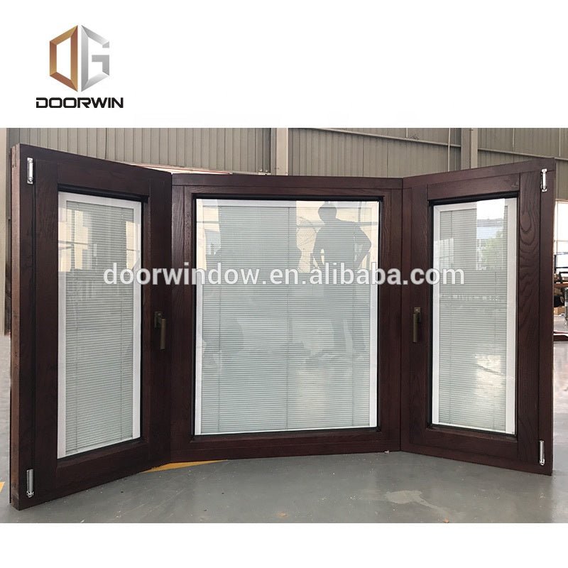 European Standard aluminum wood composite corner window tilt turn bay window by Doorwin - Doorwin Group Windows & Doors