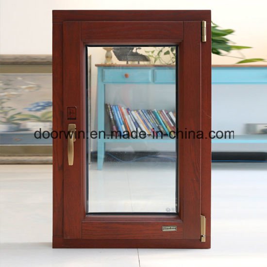 European Style Aluminium Red Oak Wood Tilt/Turn Window - China Red Oak Wood Window, Oak Wood Aluminum Window - Doorwin Group Windows & Doors