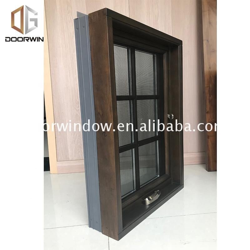 European style aluminum cladding wood double glass casement window - Doorwin Group Windows & Doors