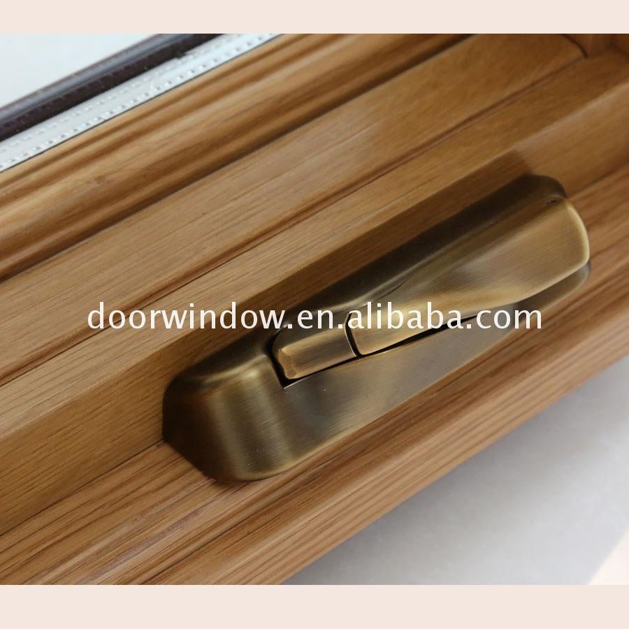 European style aluminum cladding wood double glass casement window - Doorwin Group Windows & Doors