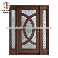 Expensive antique wooden double door designs red oak glass swing doorby Doorwin - Doorwin Group Windows & Doors