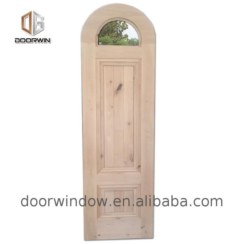 Exterior door with opening window flower designs curved glass - Doorwin Group Windows & Doors