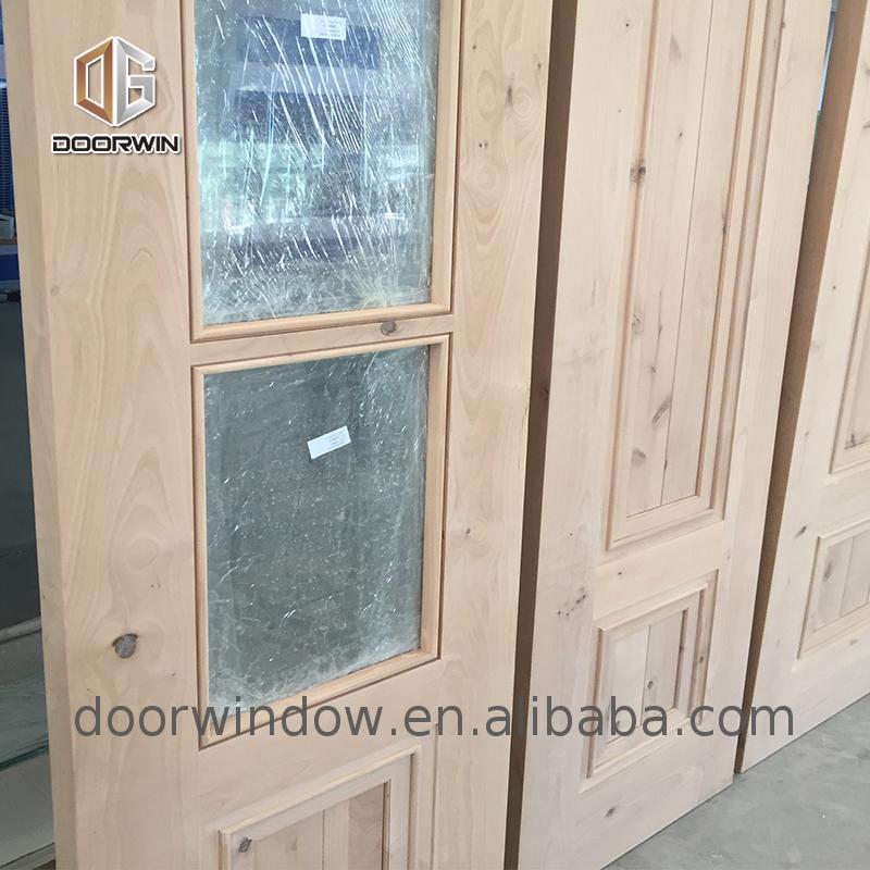 Exterior door with opening window flower designs curved glass - Doorwin Group Windows & Doors