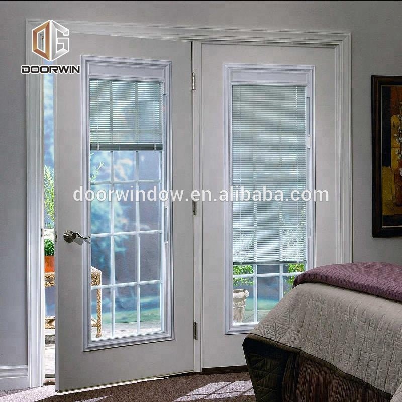 Exterior glass louver door made in china carved wood by Doorwin on Alibaba - Doorwin Group Windows & Doors