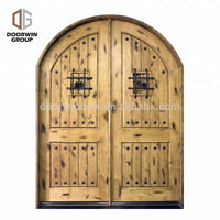 Exterior wood front doors iron wrought door with aluminum adjustable threshold in oil rubbed bronze finish by Doorwin - Doorwin Group Windows & Doors
