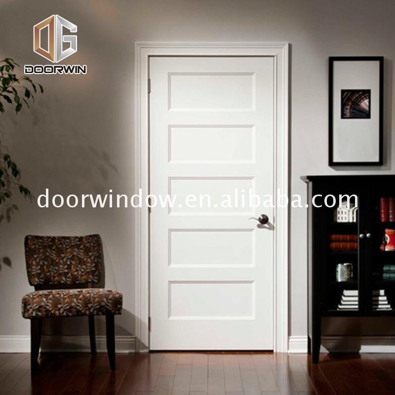 Factory cheap price 5 lite frosted glass interior door 4 panel shaker oak veneer internal doors - Doorwin Group Windows & Doors