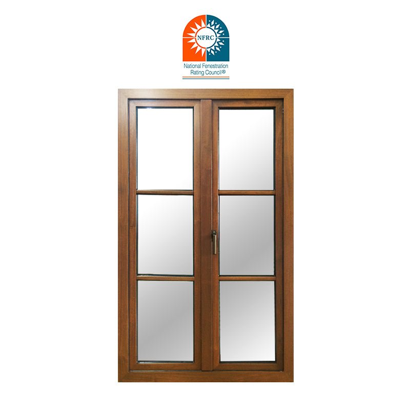Factory cheap price pine wood interior powder painted aluminum swing outward casement windows - Doorwin Group Windows & Doors
