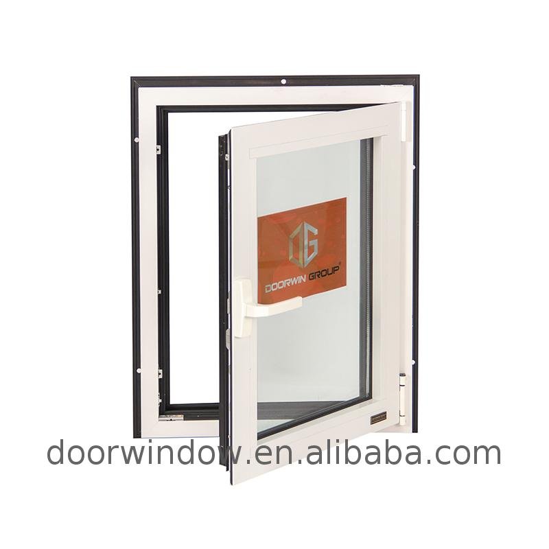 Factory custom casement bronze color aluminium tilt turn windows - Doorwin Group Windows & Doors