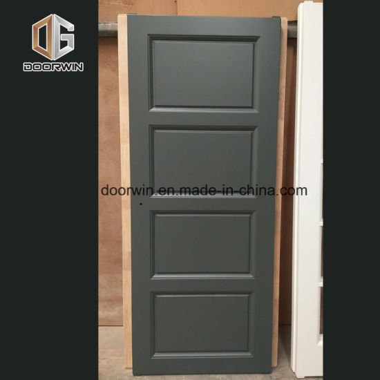 Factory Customized Entrance Wood Panel Door with Black Walnut - China Door, Solid Wood Door - Doorwin Group Windows & Doors