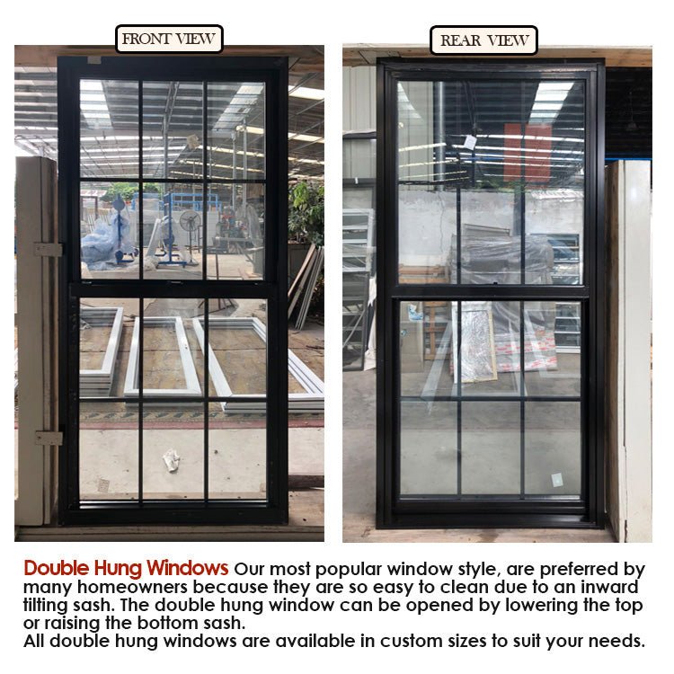 Factory direct cheap aluminum windows awning window black - Doorwin Group Windows & Doors