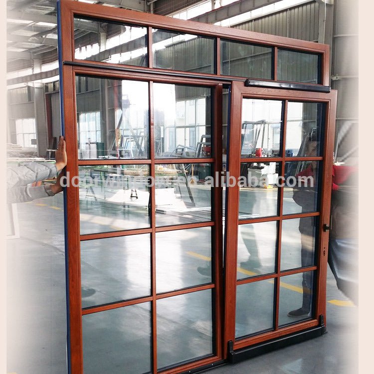 Factory direct double front entry doors with transom - Doorwin Group Windows & Doors