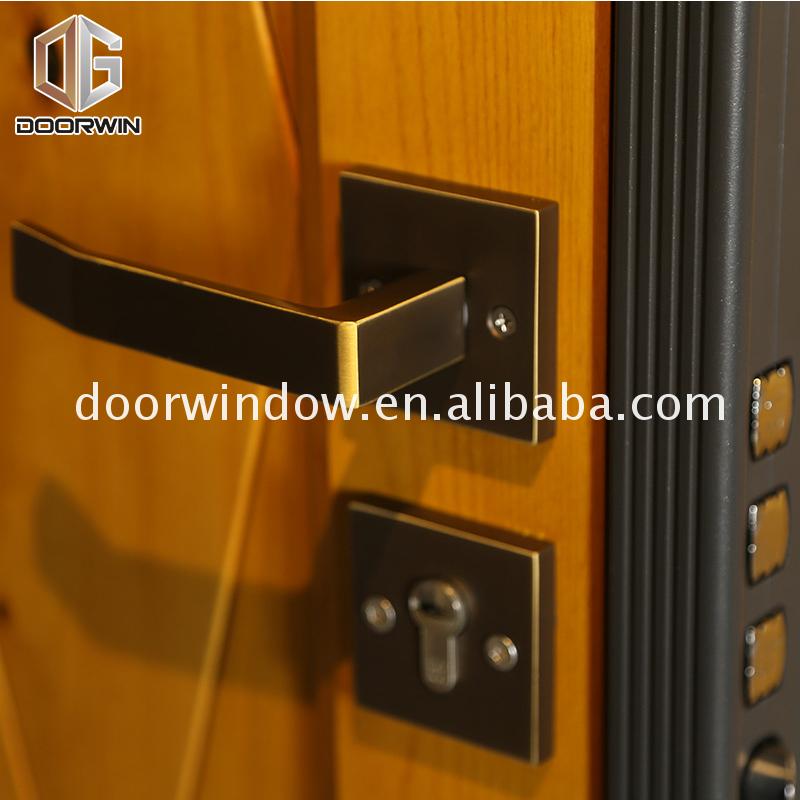 Factory Direct High Quality front door and security external solid hardwood doors oak - Doorwin Group Windows & Doors