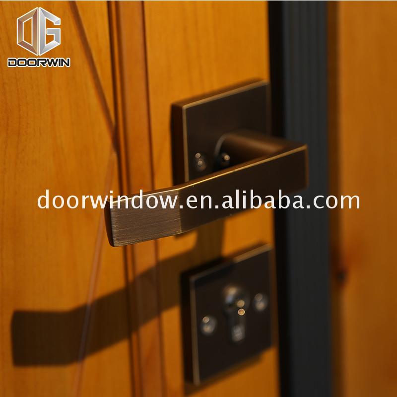 Factory Direct High Quality front door and security external solid hardwood doors oak - Doorwin Group Windows & Doors